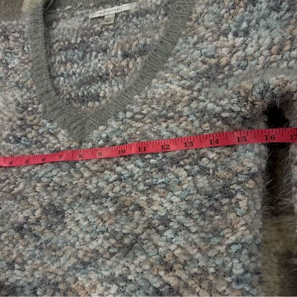 Lauren Conrad multi color metallic fuzzy sweater- fits up to M - Picture 6 of 7